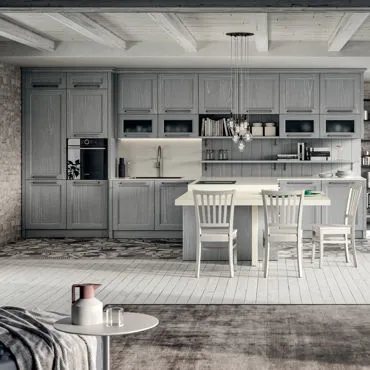 Village 5: cucina a tinte neutre